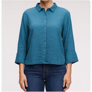 Cut Loose Cut Loose Fall Parachute Crop Easy Shirt button down Size Medium NWT